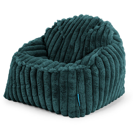 Sloucher Child's Bean Bag 2-6 yr - Ultra Plush Cord Teal 01