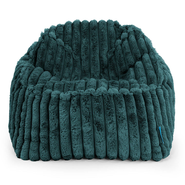 Sloucher Child's Bean Bag 2-6 yr - Ultra Plush Cord Teal 02