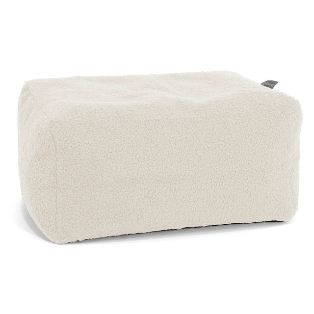 Small Round Footstool - Boucle Ivory 01