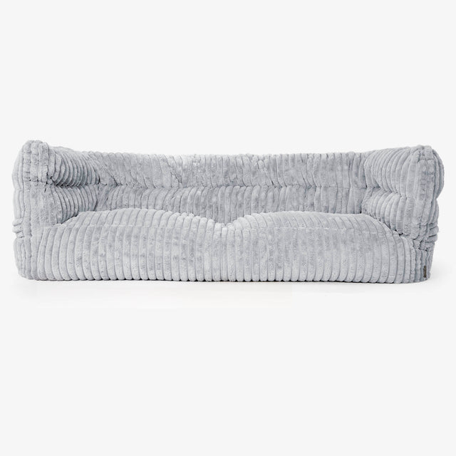 The 3 Seater Albert Sofa Bean Bag 2.0 - Ultra Plush Cord Duck Egg Blue 01