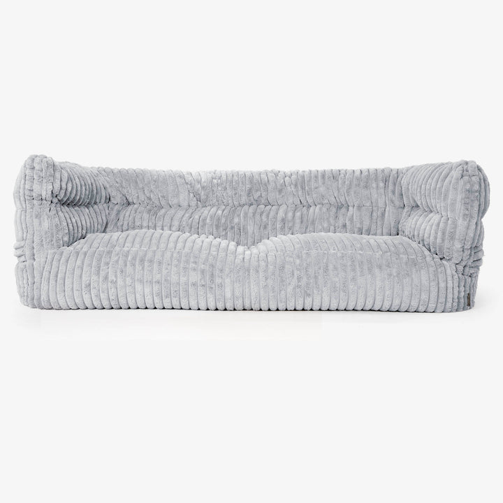 The 3 Seater Albert Sofa Bean Bag 2.0 - Ultra Plush Cord Duck Egg Blue 01