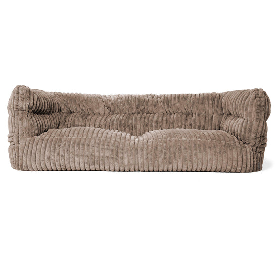 The 3 Seater Albert Sofa Bean Bag 2.0 - Ultra Plush Cord Minky 01