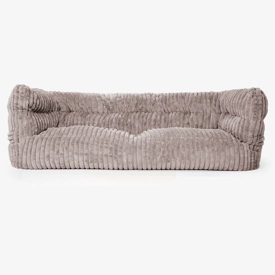 The 3 Seater Albert Sofa Bean Bag 2.0 - Ultra Plush Cord Minky 01