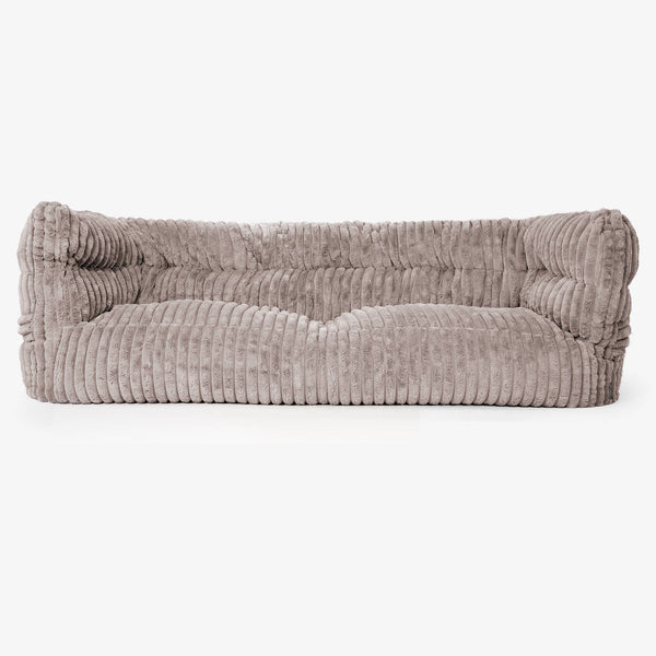 The 3 Seater Albert Sofa Bean Bag 2.0 - Ultra Plush Cord Minky 01