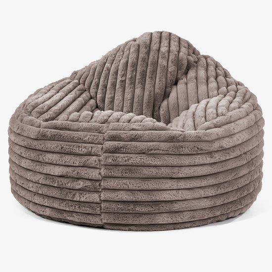 Archi Bean Bag Chair - Ultra Plush Cord Minky 01