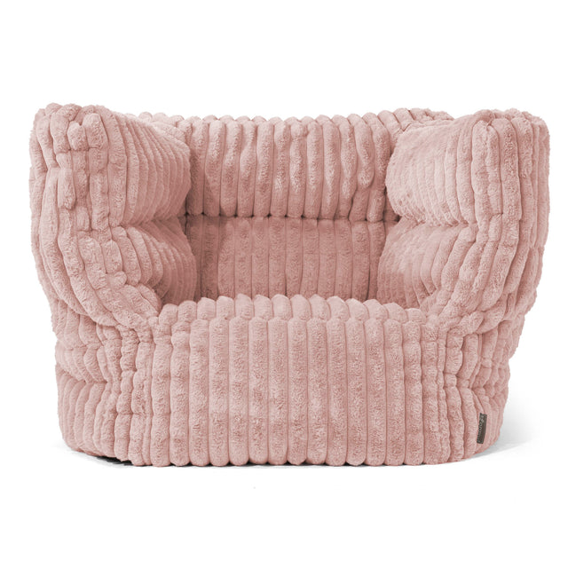 Albert Bean Bag Armchair 2.0 - Ultra Plush Cord Dusty Pink 01