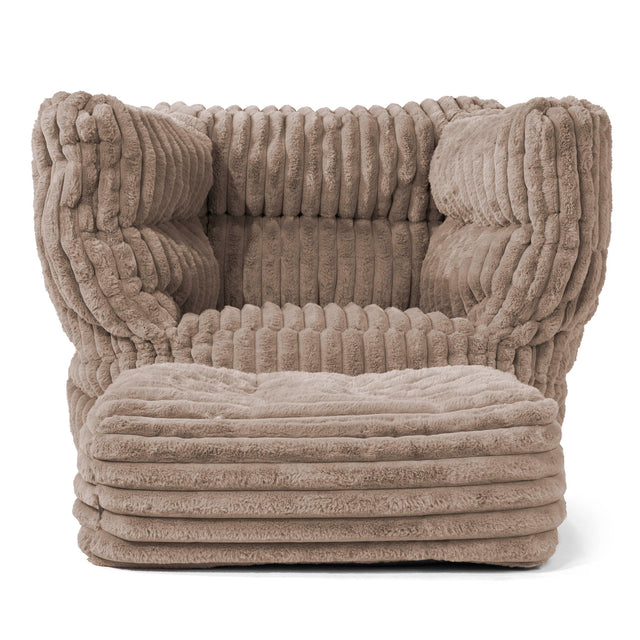 Albert Bean Bag Armchair 2.0 - Ultra Plush Cord Minky 02