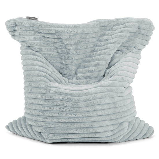 XL Pillow Beanbag - Ultra Plush Cord Duck Egg Blue 01