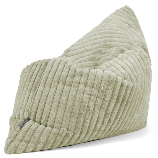 XL Pillow Beanbag - Ultra Plush Cord Sage Green 02