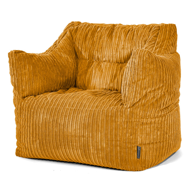 Victor Bean Bag Armchair - Cord Golden Honey 01