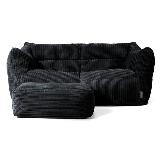 Victor Sofa Bean Bag - Cord Black 02