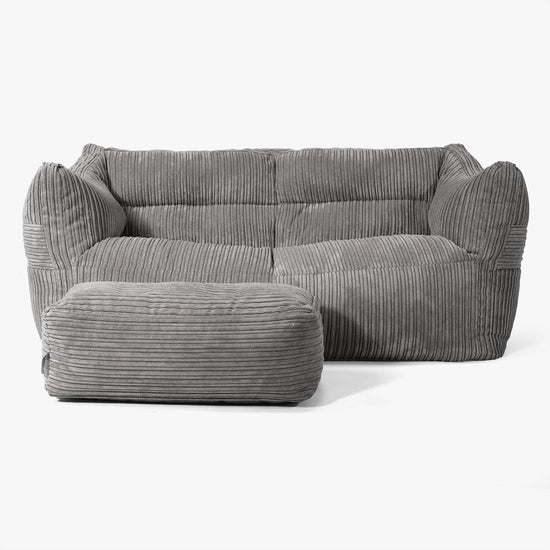 Victor Sofa Bean Bag - Cord Graphite Grey 02
