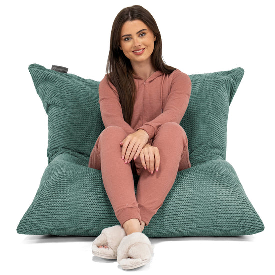 XL Pillow Bean Bag - Pom Pom Emerald Green 02