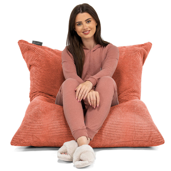 XL Pillow Bean Bag - Pom Pom Pumpkin Orange 02