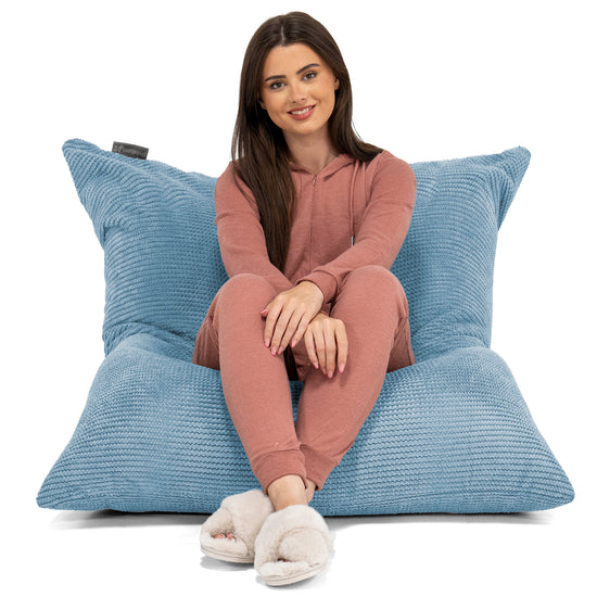 XL Pillow Bean Bag - Pom Pom Sky Blue 02