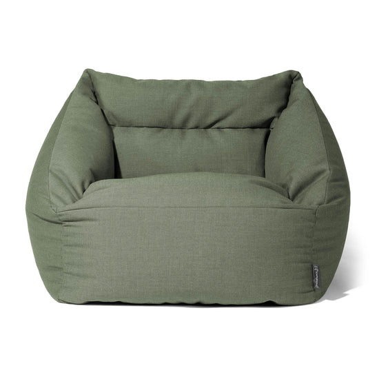 Maya Bean Bag Chair - Sunbrella Olive Green 02