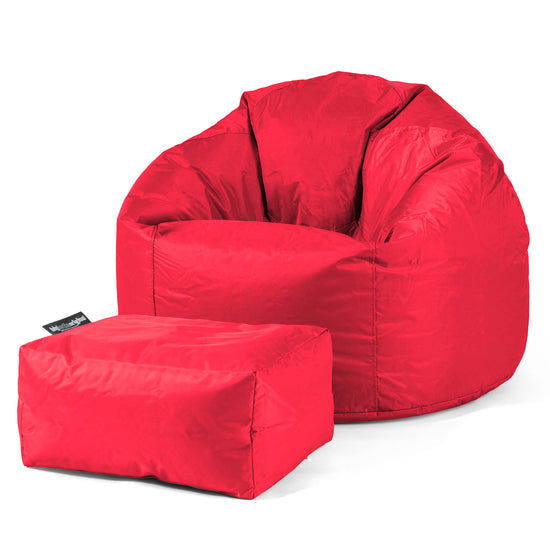 Outdoor Classic Bean Bag Chair - SmartCanvas™ Red 02