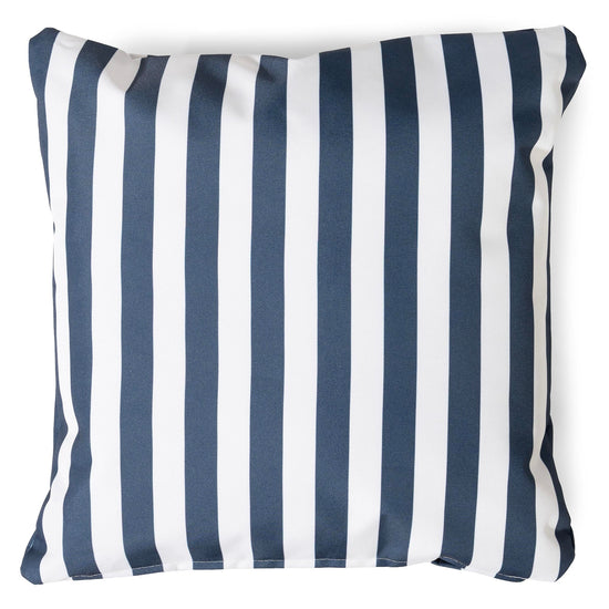 Outdoor Scatter Cushion Cover 47 x 47cm - Stripe Navy Blue 01