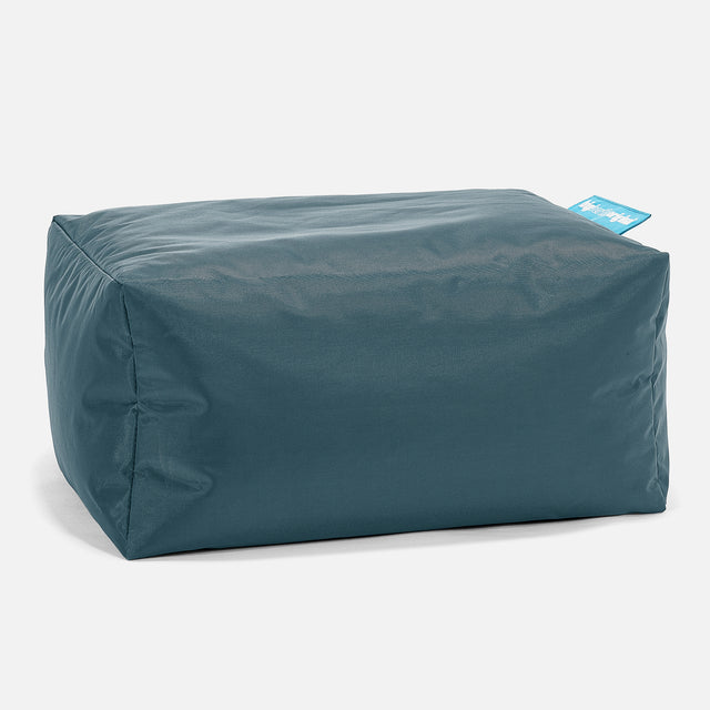 Outdoor Small Footstool - SmartCanvas™ Petrol 01