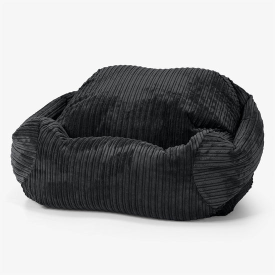 Sabine Bean Bag Armchair - Cord Black 01