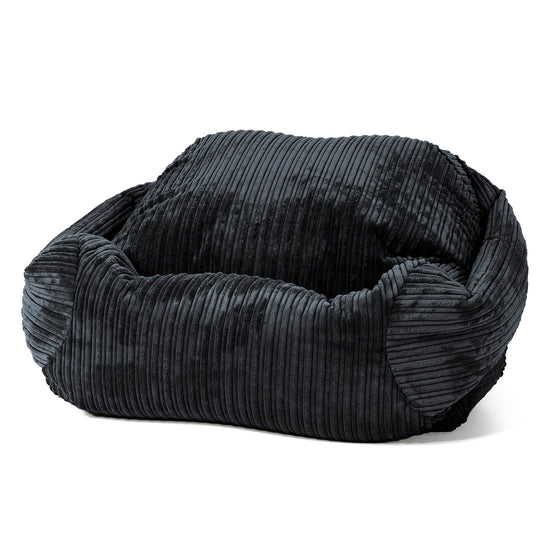 Sabine Bean Bag Armchair - Cord Black 01
