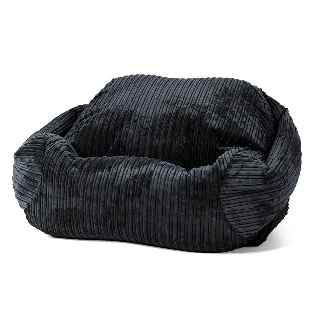 Sabine Bean Bag Armchair - Cord Black 01