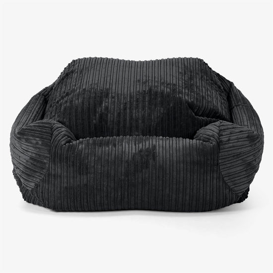 Sabine Bean Bag Armchair - Cord Black 02