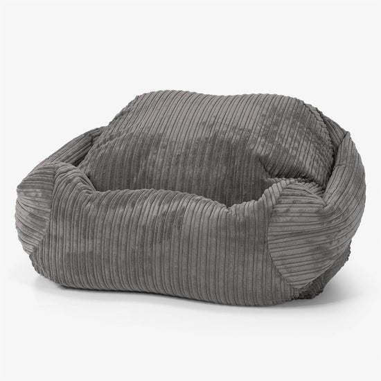 Sabine Bean Bag Armchair - Cord Graphite Grey 01