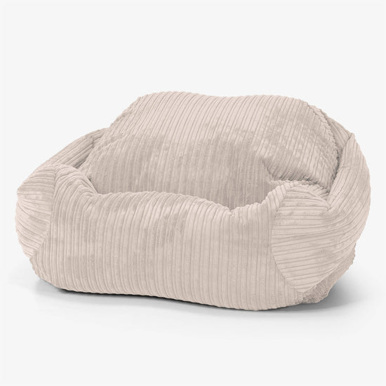 Sabine Bean Bag Armchair - Cord Ivory 01