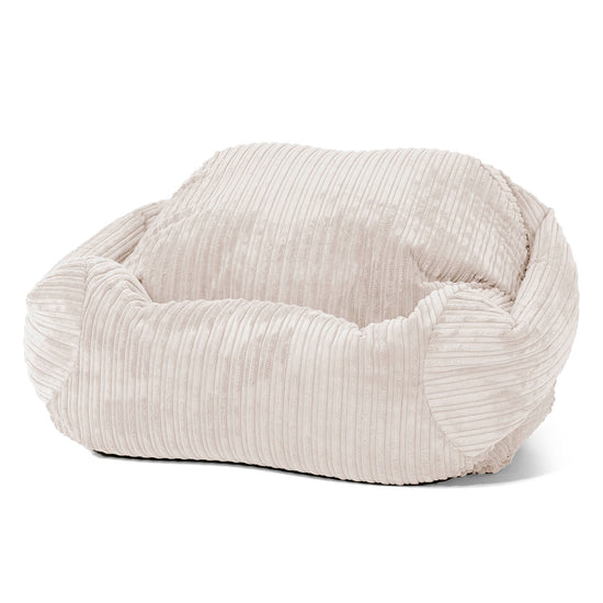Sabine Bean Bag Armchair - Cord Ivory 01