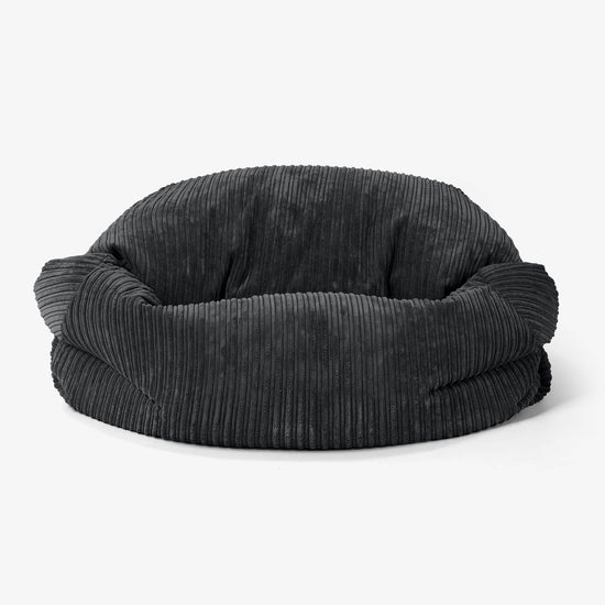 Sabine Bean Bag Sofa - Cord Black 02