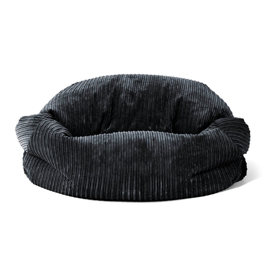 Sabine Bean Bag Sofa - Cord Black 02