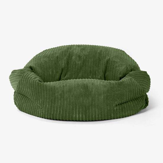 Sabine Bean Bag Sofa - Cord Forest Green 02