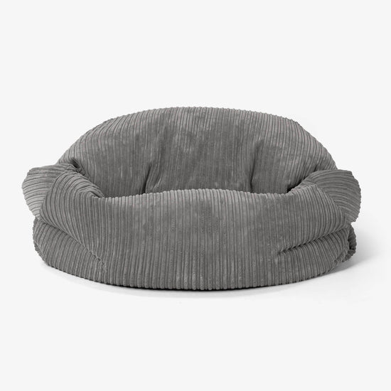 Sabine Bean Bag Sofa - Cord Graphite Grey 02