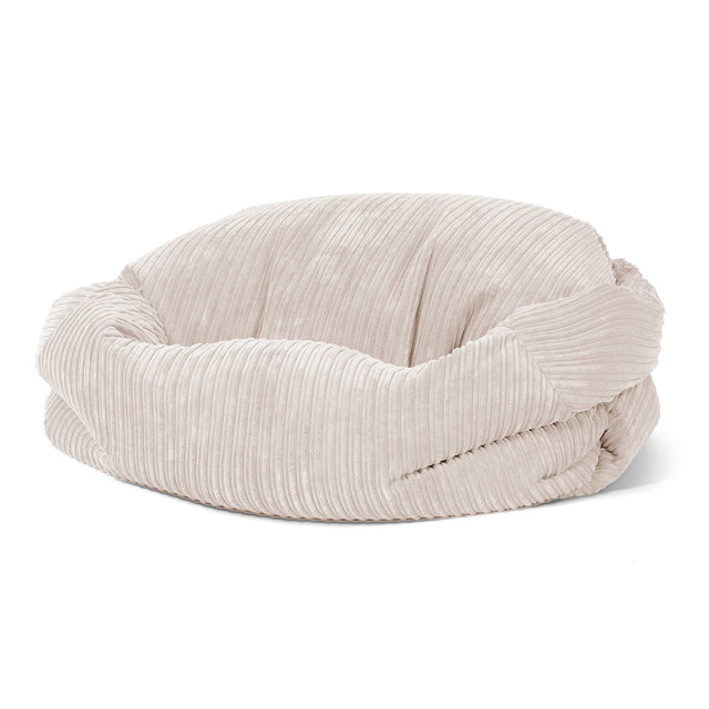 Sabine Bean Bag Sofa - Cord Ivory 01