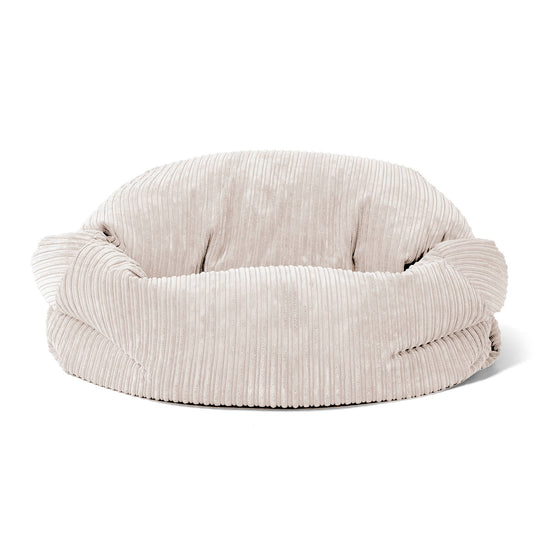 Sabine Bean Bag Sofa - Cord Ivory 02