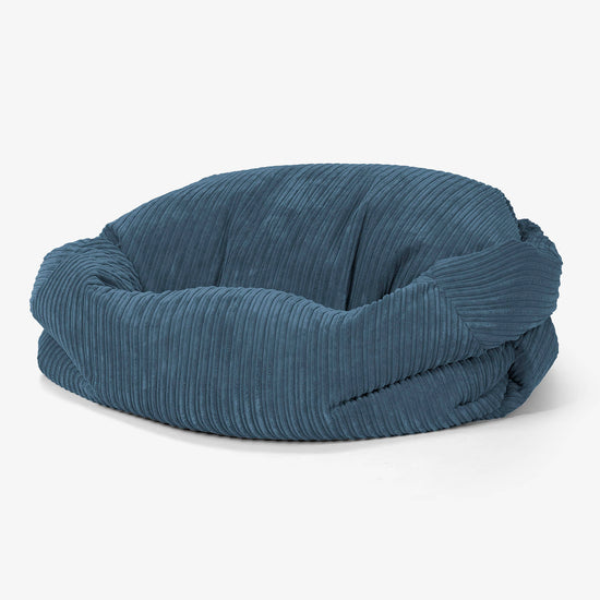 Sabine Bean Bag Sofa - Cord Navy Blue 01