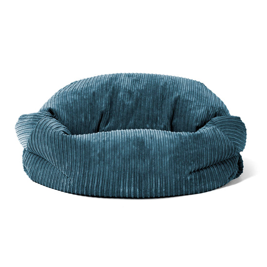 Sabine Bean Bag Sofa - Cord Navy Blue 02