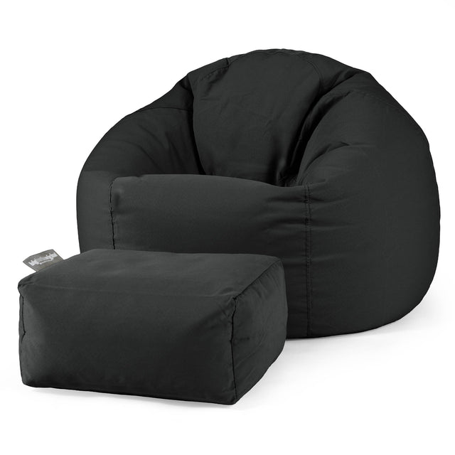 SoleiStorm™ Ultra 2000 h+ Outdoor Classic Bean Bag Chair - Olefin Black 02