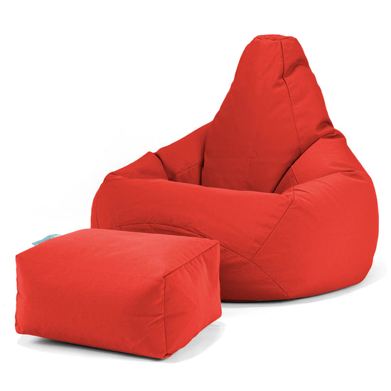 SoleiStorm™ Ultra 2000 h+ Outdoor Highback Bean Bag Chair - Olefin Red 01