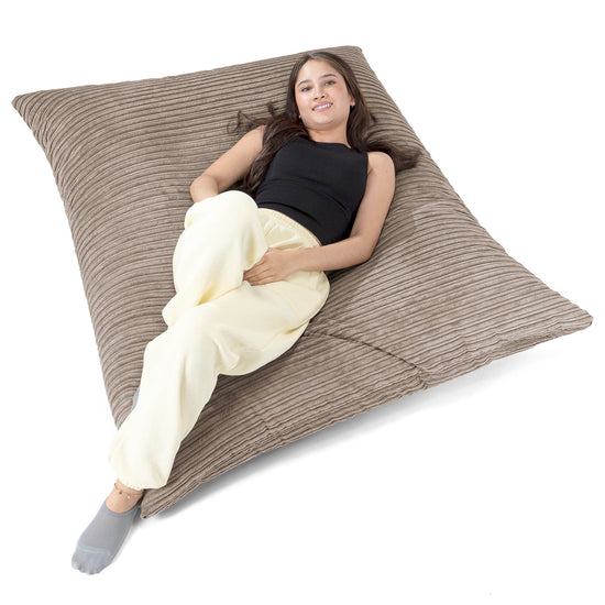 XL Pillow Beanbag - Cord Dovetail Grey 02