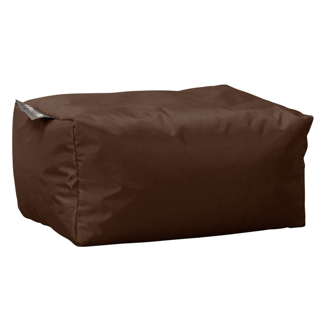 Outdoor Small Footstool - SmartCanvas™ Brown 01