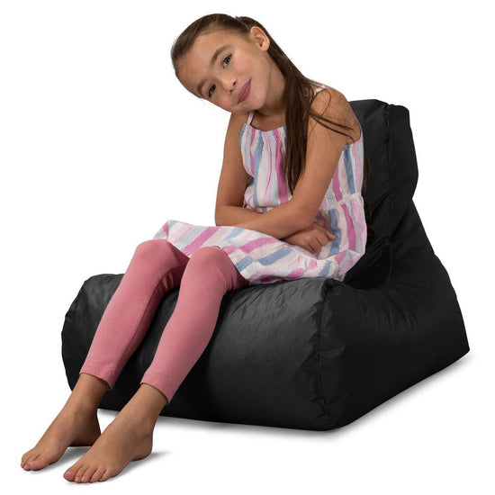 Children's Outdoor Lounger Beanbag - SmartCanvas™ Black 04