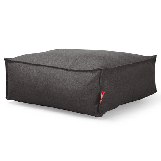Lounge Pug, CloudSac 250 - Memory Foam Ottoman Pouf, Interalli Wool Grey