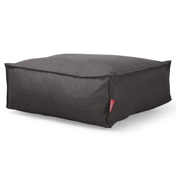 Lounge Pug, CloudSac 250 - Memory Foam Ottoman Pouf, Interalli Wool Grey