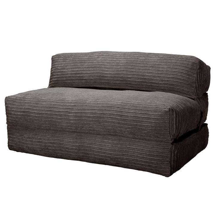 Avery - Double Futon Chair Bed, Folding Bed, Guest Bed By Lounge Pug, Cord Graphite