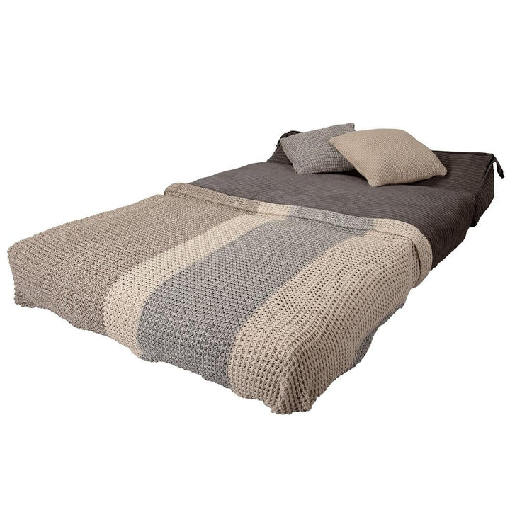 Avery - Double Futon Chair Bed, Folding Bed, Guest Bed By Lounge Pug, Cord Graphite
