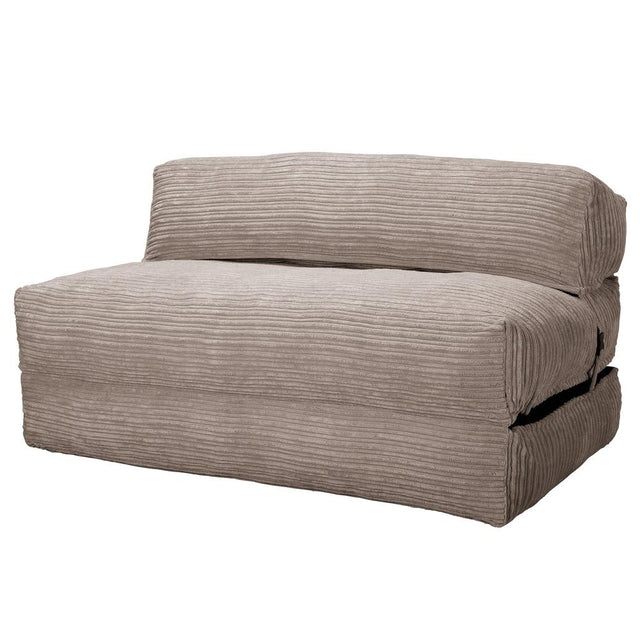 Avery - Double Futon Chair Bed, Folding Bed, Guest Bed By Lounge Pug, Cord Mink