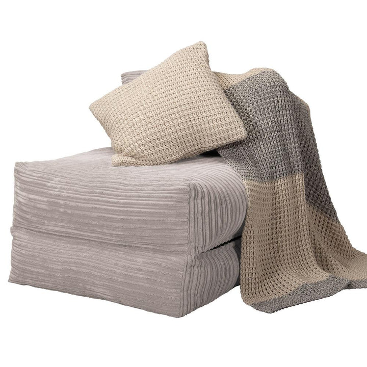 Avery - Single Futon Chair Bed, Folding Bed, Guest Bed By Lounge Pug, Cord Ivory