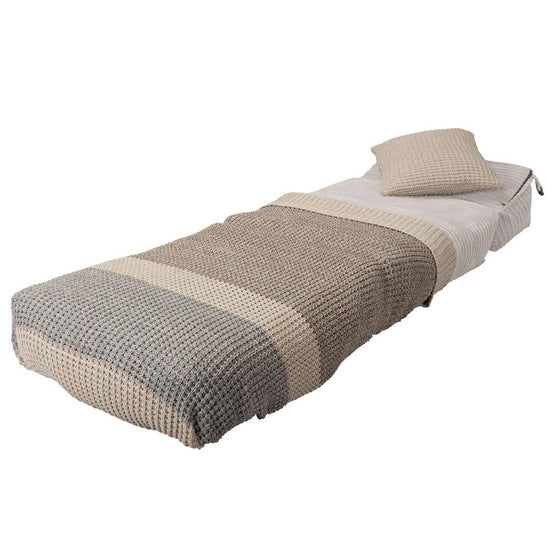Avery - Single Futon Chair Bed, Folding Bed, Guest Bed By Lounge Pug, Cord Ivory